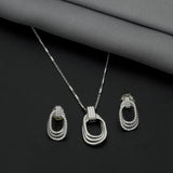 Triple Layer Pendant 92.5 Sterling Silver - Ivanah Silver