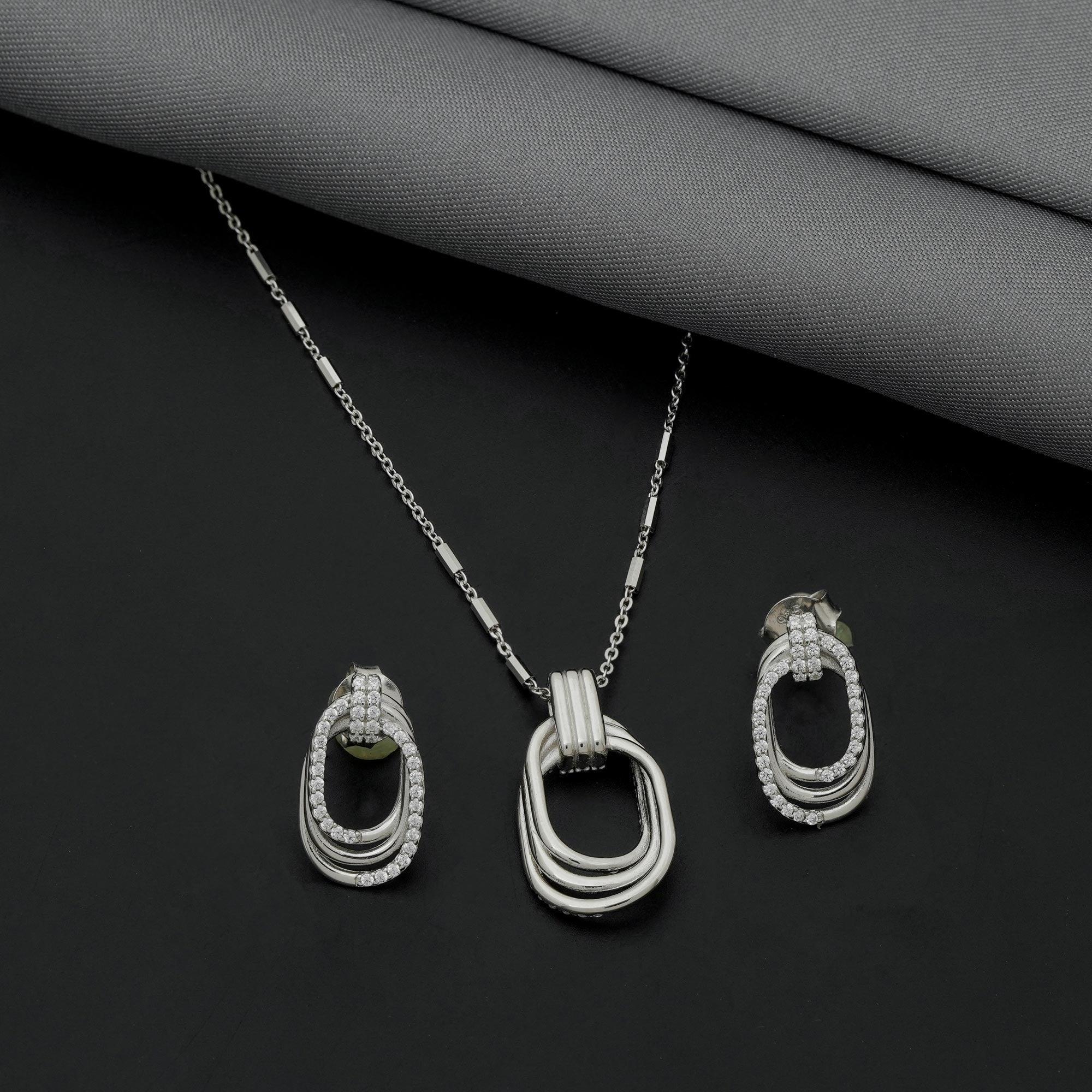 Triple Layer Pendant 92.5 Sterling Silver - Ivanah Silver