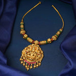 Divine Goddess Lakshmi Short Necklace - Ivanah Silver