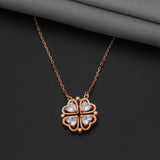 92.5 Sterling Silver Fondness of Love Adaptable Chain With Rose Gold Polish - Ivanah Silver