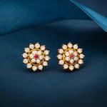 Amazing Look 925 Silver Gold Plated Stud - Ivanah Silver