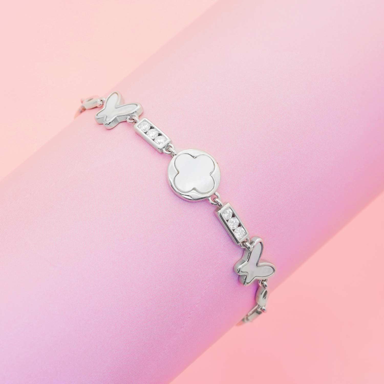 MOP Sleek Bracelet - Ivanah Silver